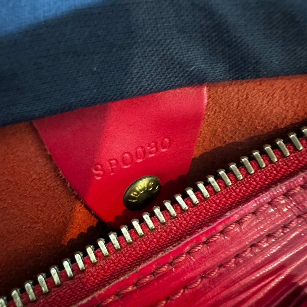 Louis Vuitton Red Epi Leather Handbag - Picture 9 of 16